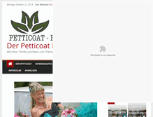 Tablet Screenshot of petticoatblog.de